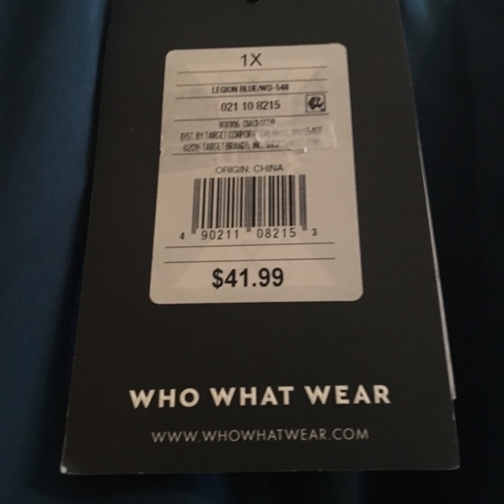 NWT Who What Wear Midi Dress 3/4 Puff Sleeves - Picture 5 of 7